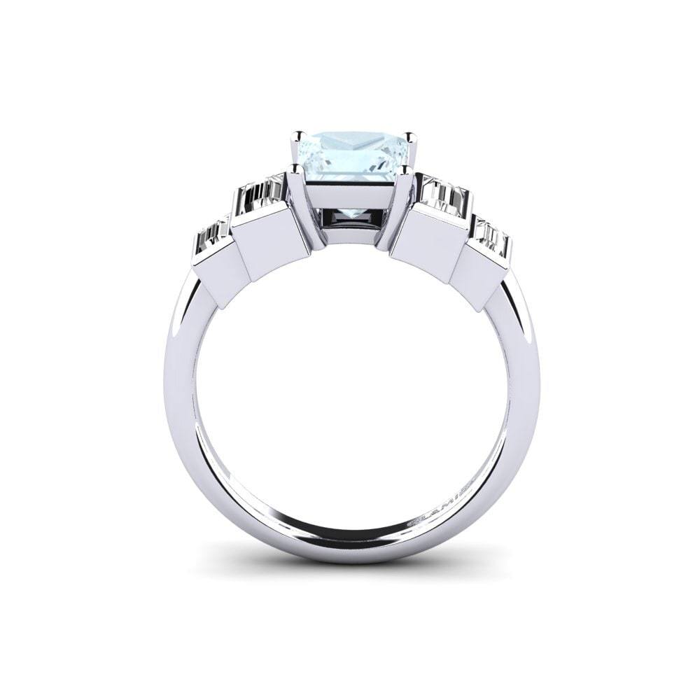 Aguamarina Anillo de compromiso Fitigel - Princess