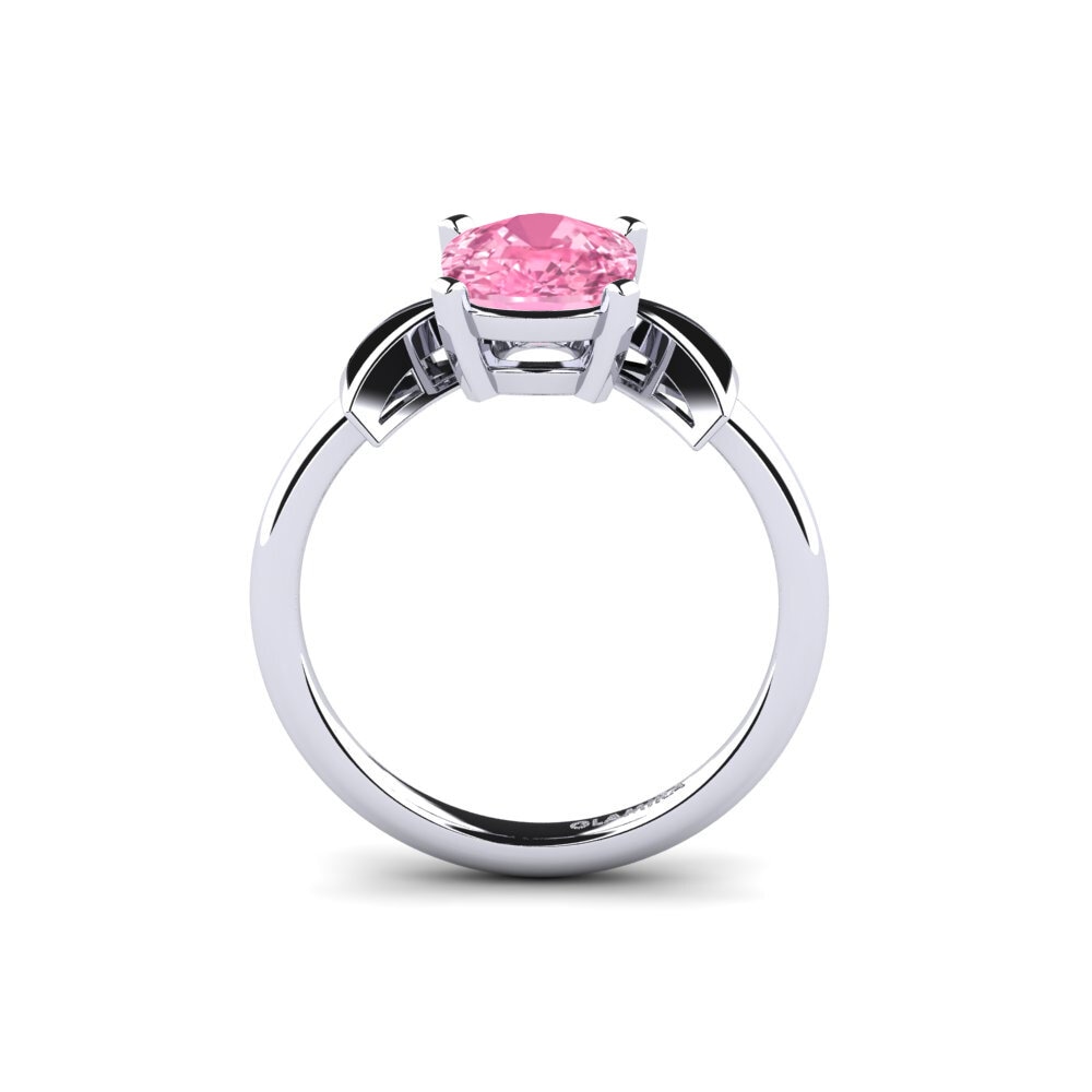 Zafiro Rosado Anillo de compromiso Fratina - Cushion