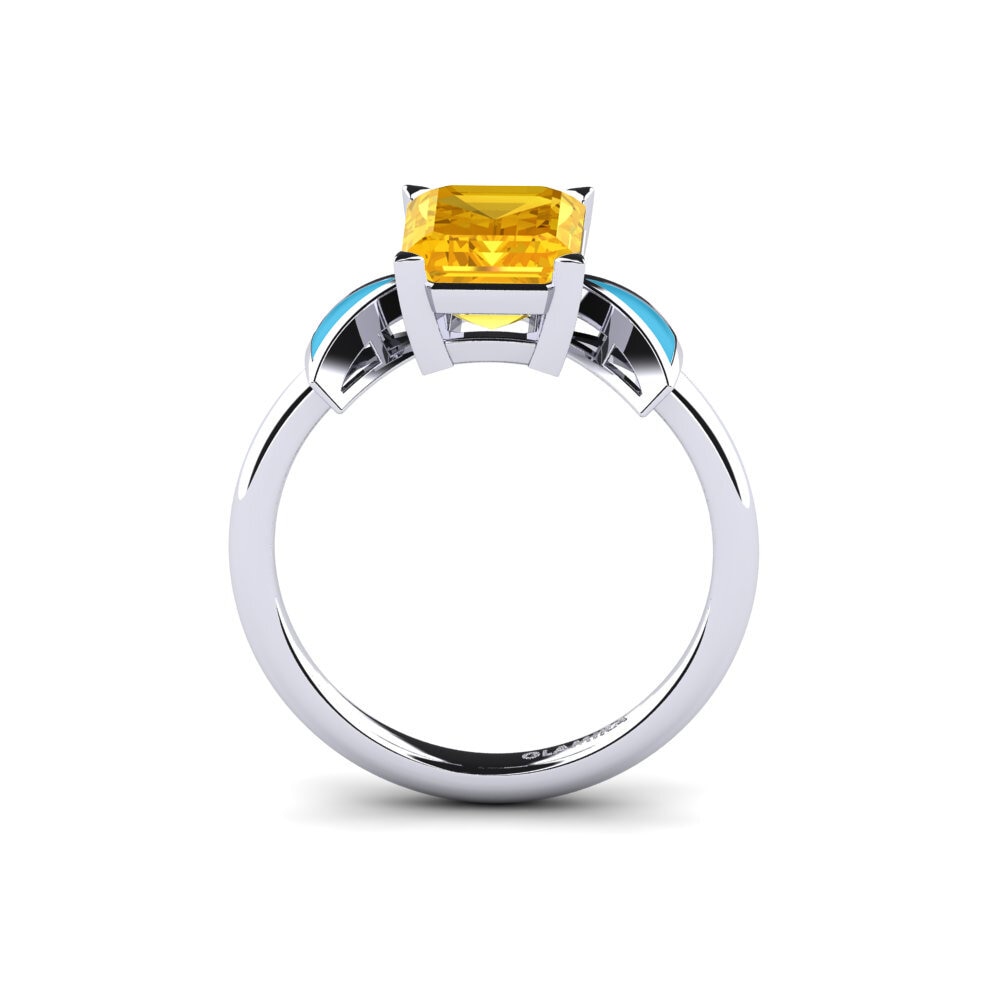 Citrin Verlobungsring Fratina - Emerald