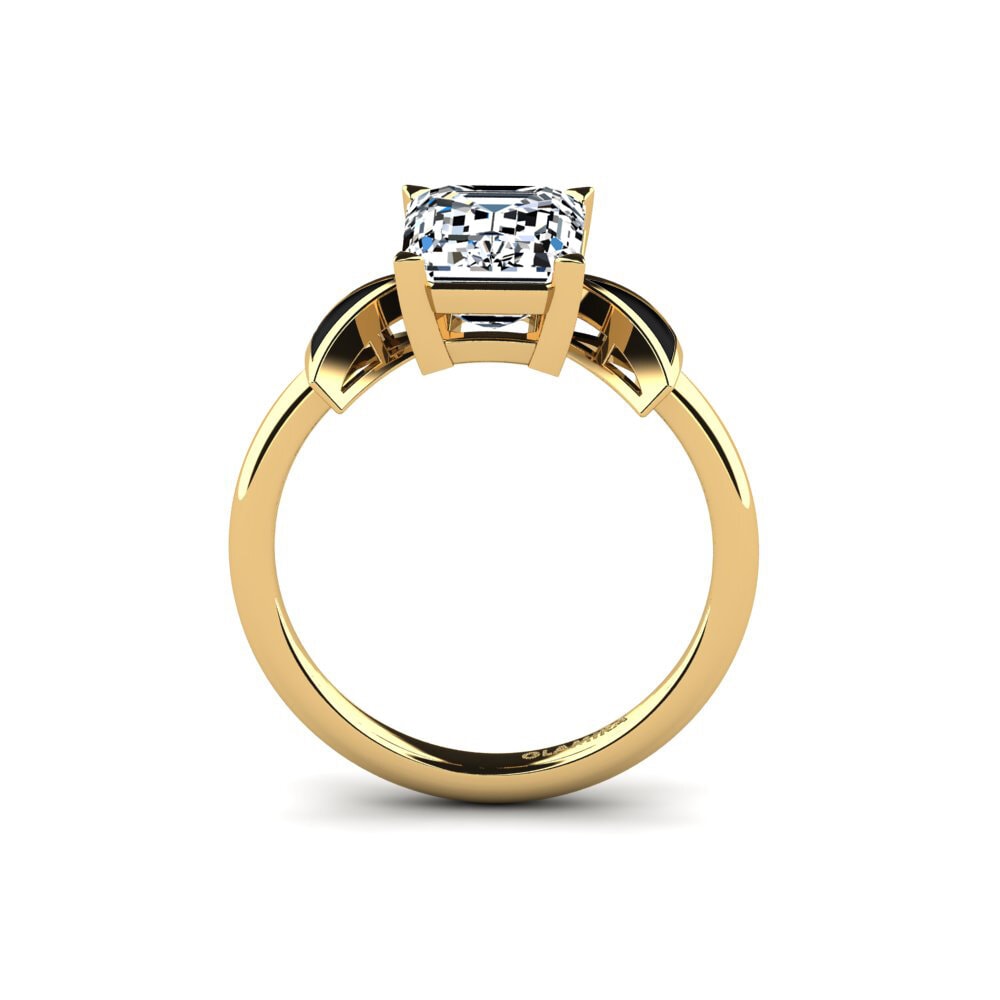 Gelbgold 585 Verlobungsring Fratina - Emerald