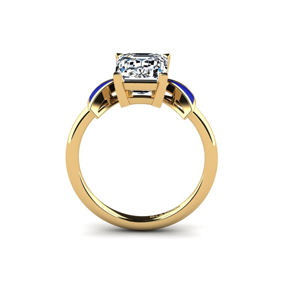 Gelbgold 585 Verlobungsring Fratina - Emerald