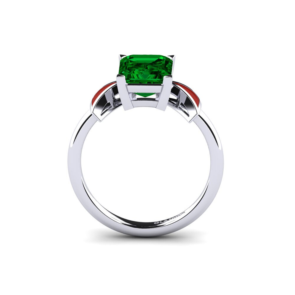 Zircone Vert Bague de fiançailles Fratina - Emerald