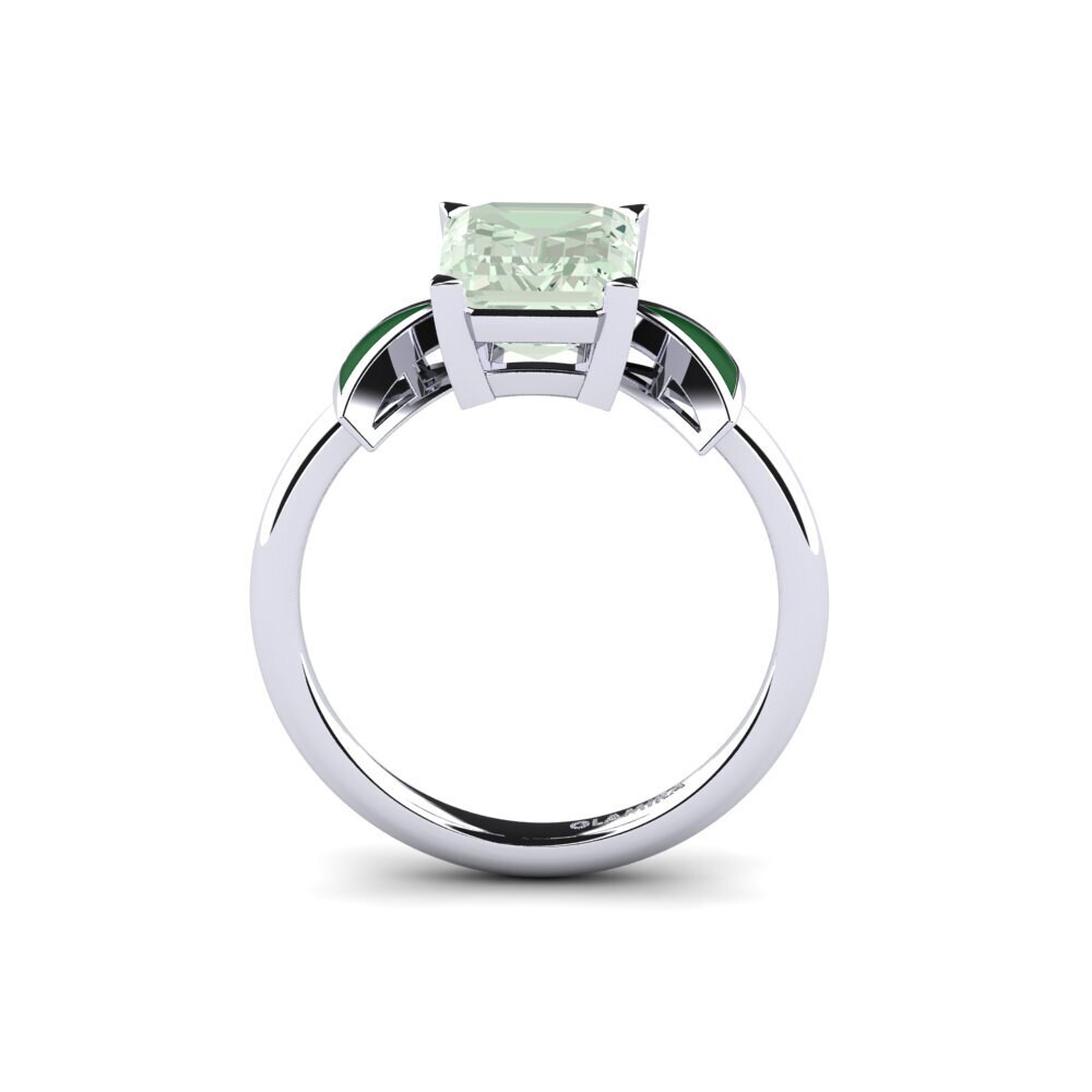 Grüner Amethyst Verlobungsring Fratina - Emerald