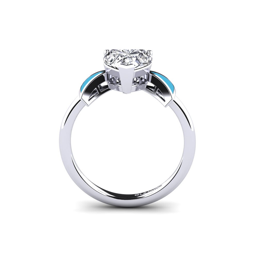 Labor-gezüchteter Diamant Verlobungsring Fratina - Heart