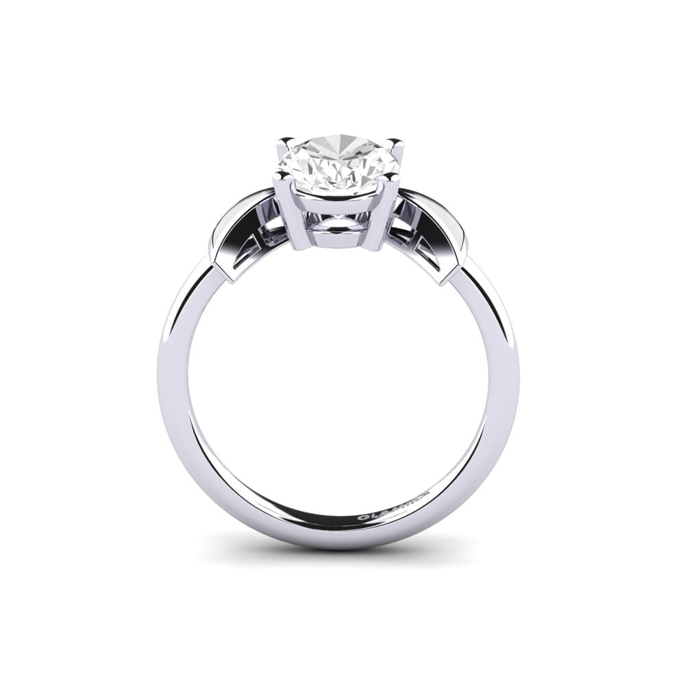 Weißer Saphir Verlobungsring Fratina - Oval