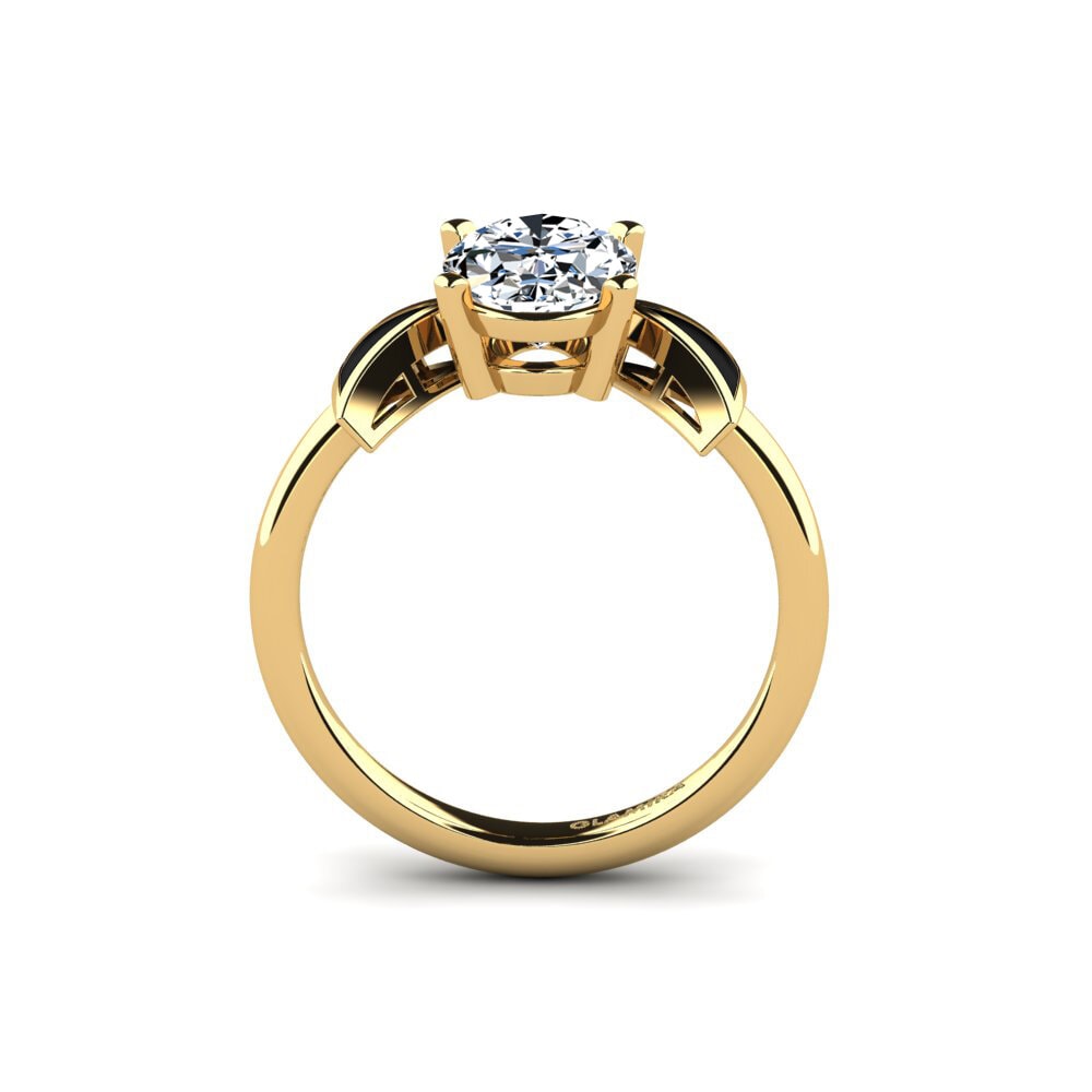 Gelbgold 585 Verlobungsring Fratina - Oval