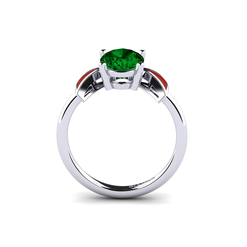 Zircone Vert Bague de fiançailles Fratina - Oval