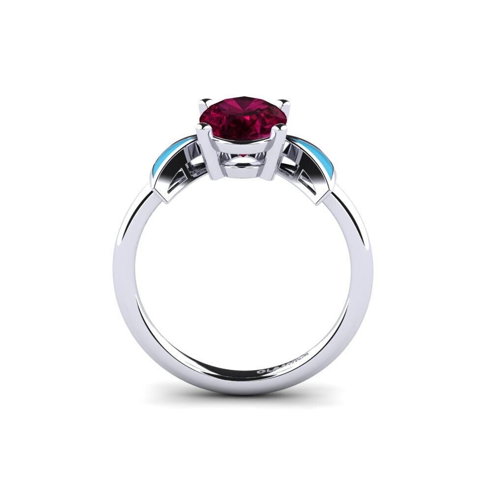 Rhodolit-Granat Verlobungsring Fratina - Oval