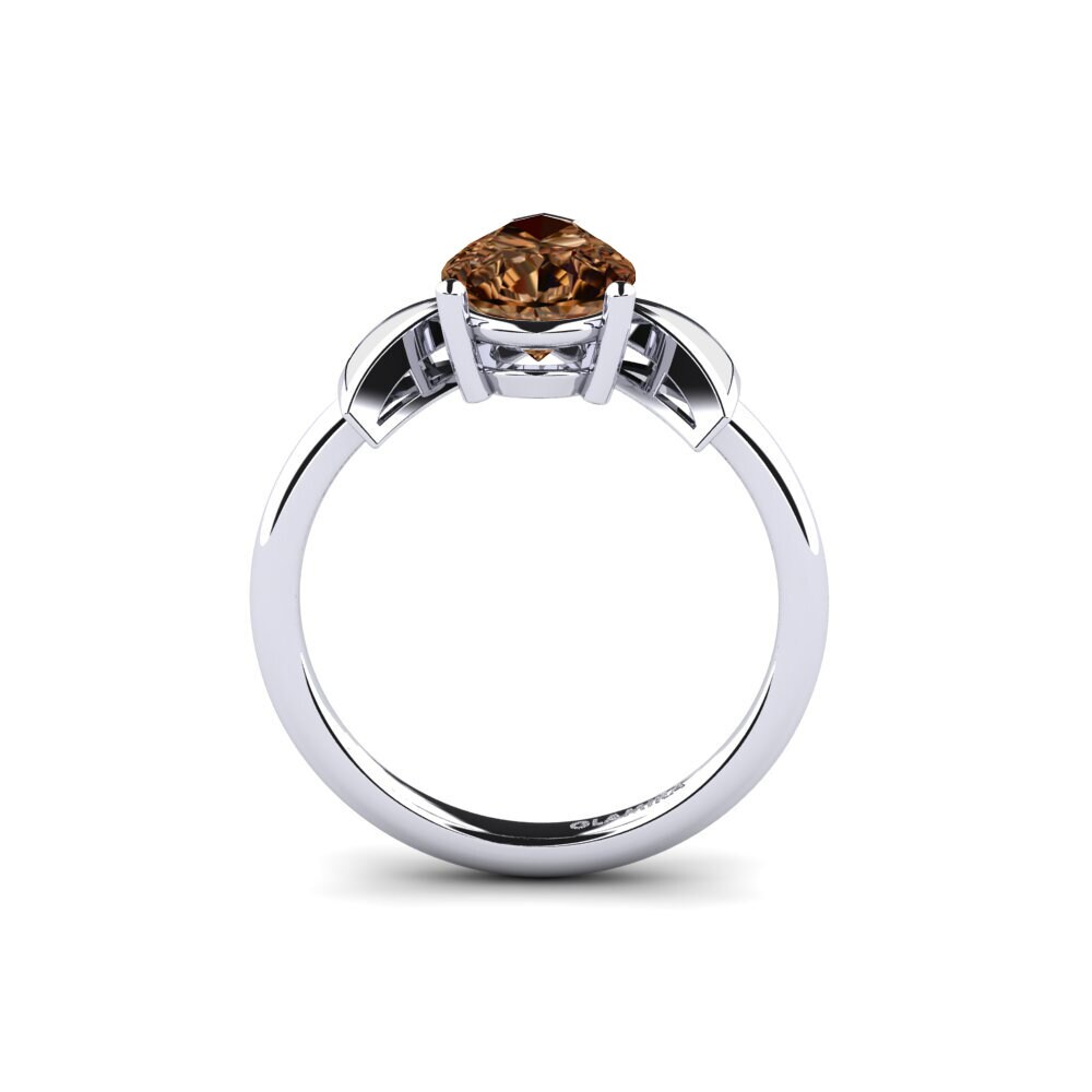 Brauner Diamant Verlobungsring Fratina - Pear