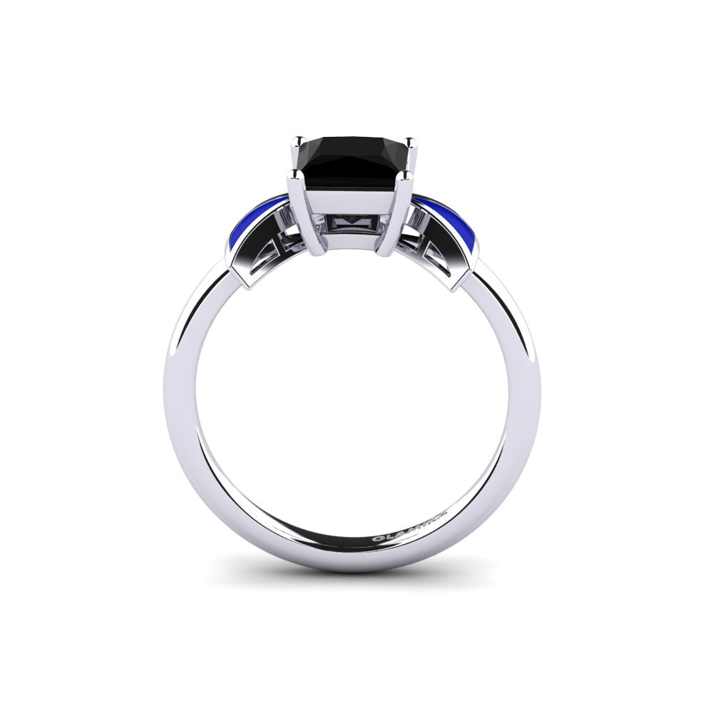 Schwarzer Saphir Verlobungsring Fratina - Princess