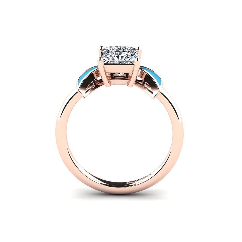 Rotgold 375 Verlobungsring Fratina - Princess