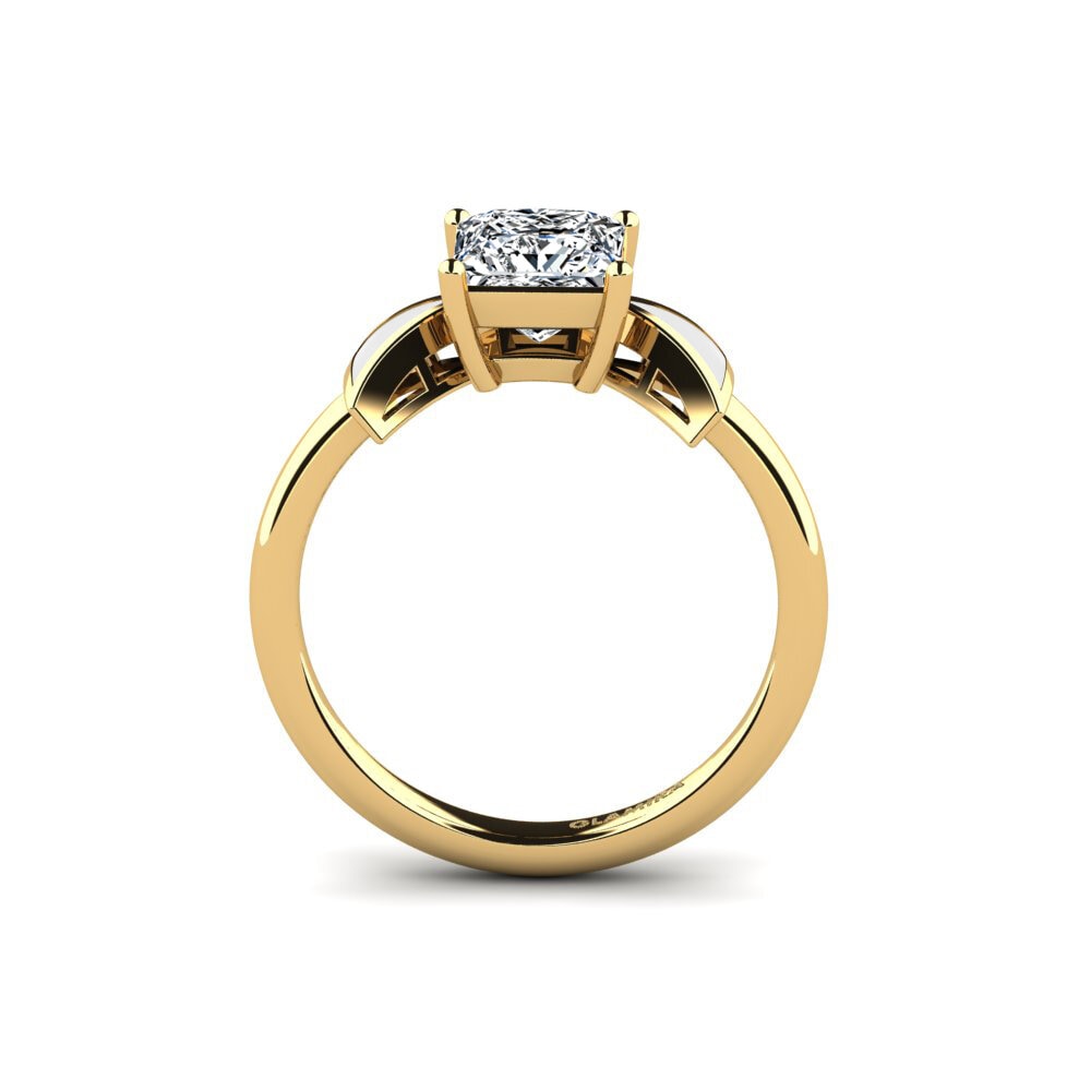 Gelbgold 375 Verlobungsring Fratina - Princess