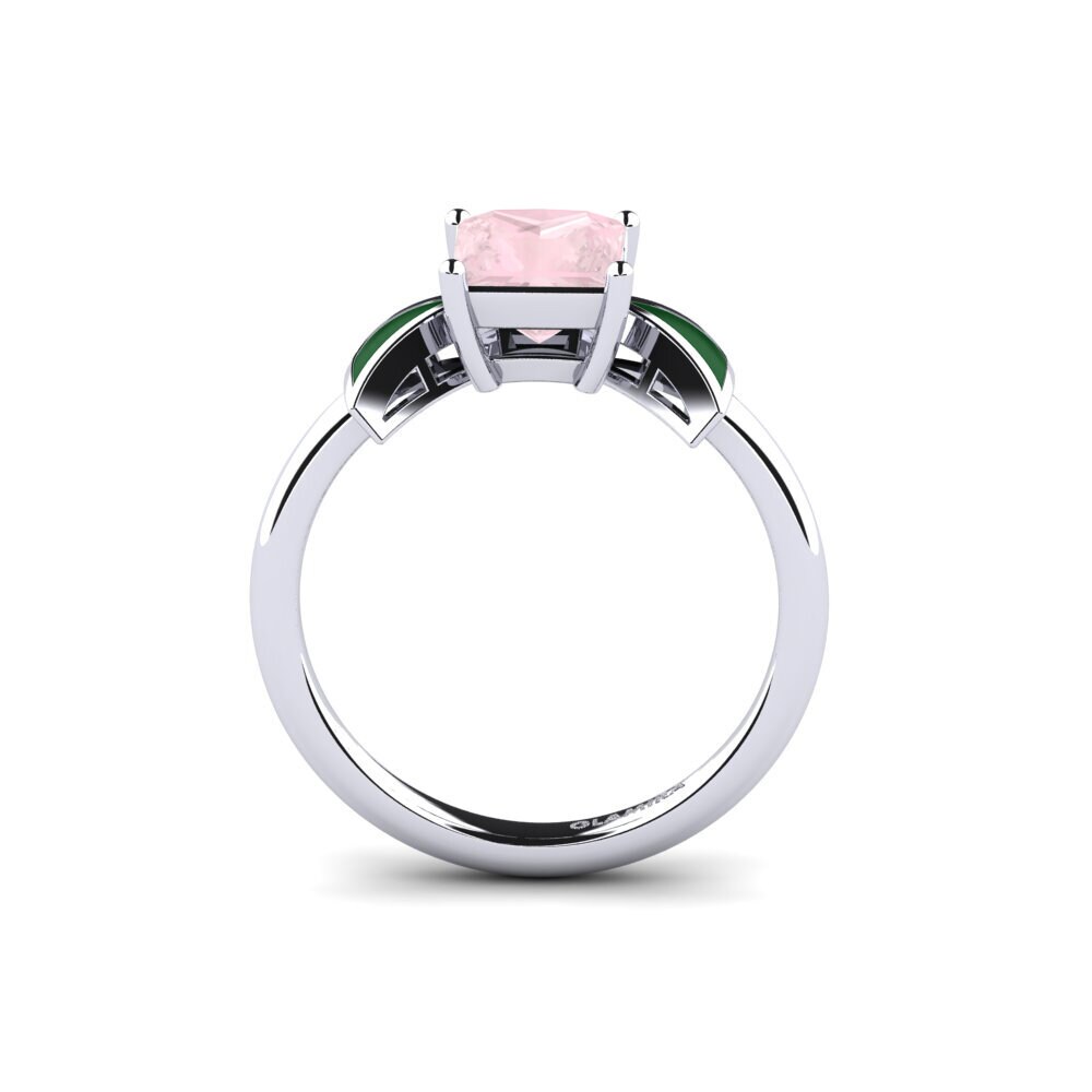 Rosenquarz Verlobungsring Fratina - Princess
