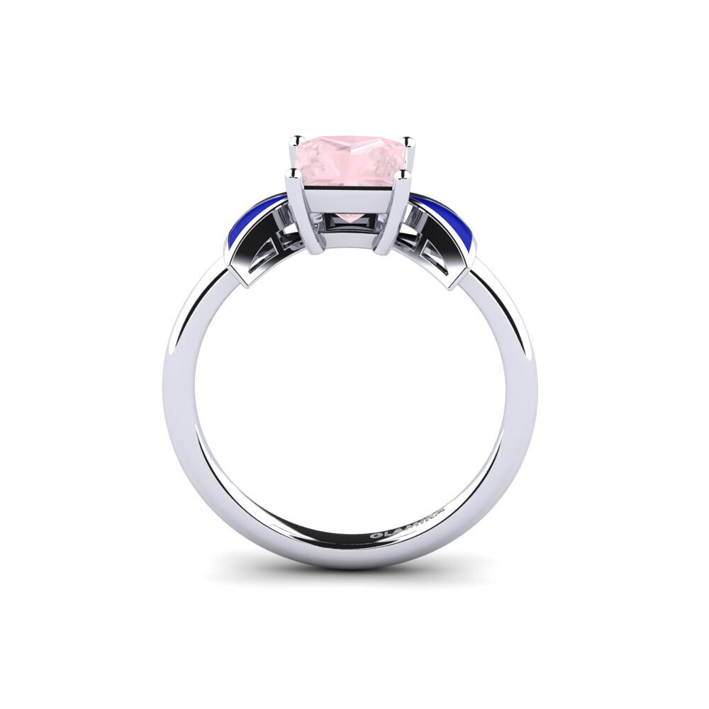 Rosenquarz Verlobungsring Fratina - Princess
