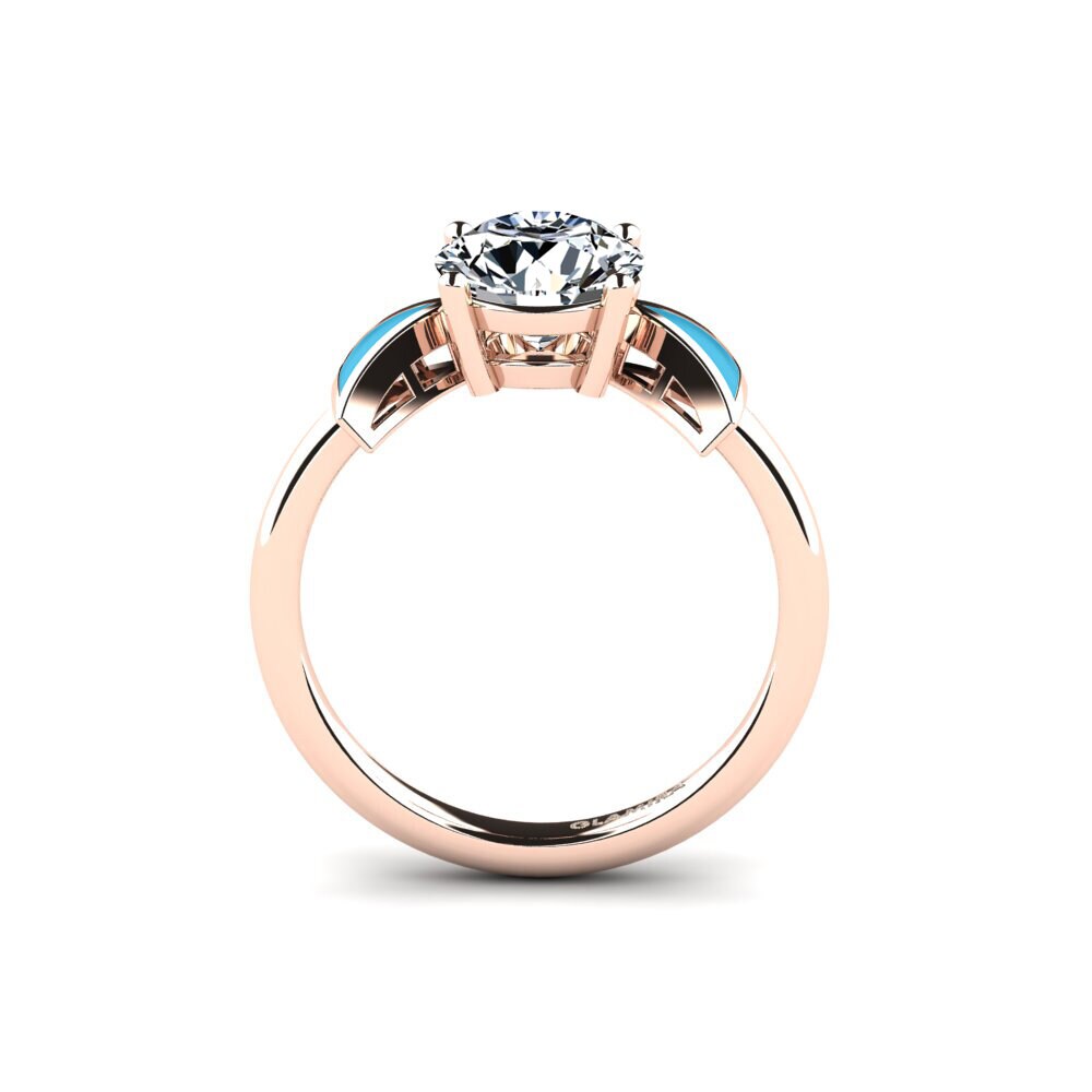 Rotgold 375 Verlobungsring Fratina - Round