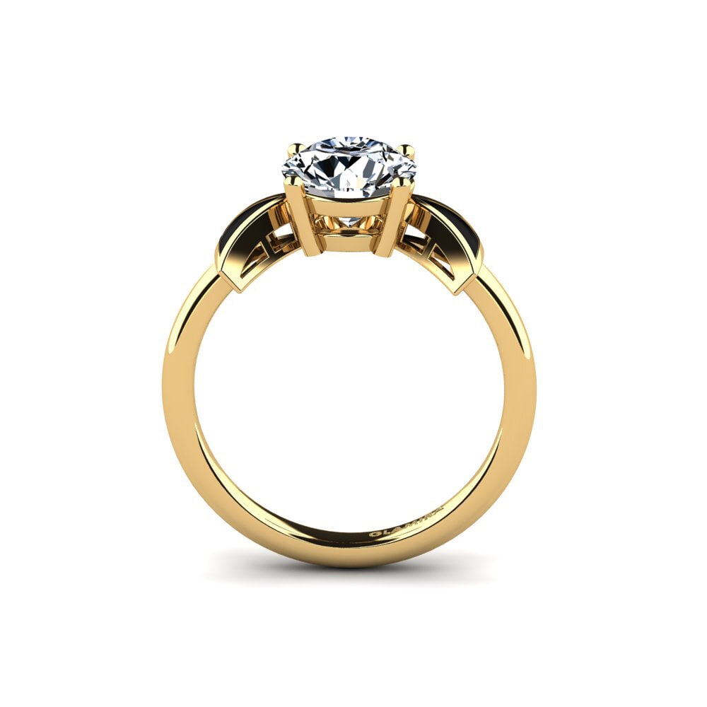 Gelbgold 585 Verlobungsring Fratina - Round