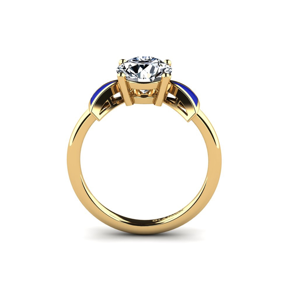 Gelbgold 585 Verlobungsring Fratina - Round