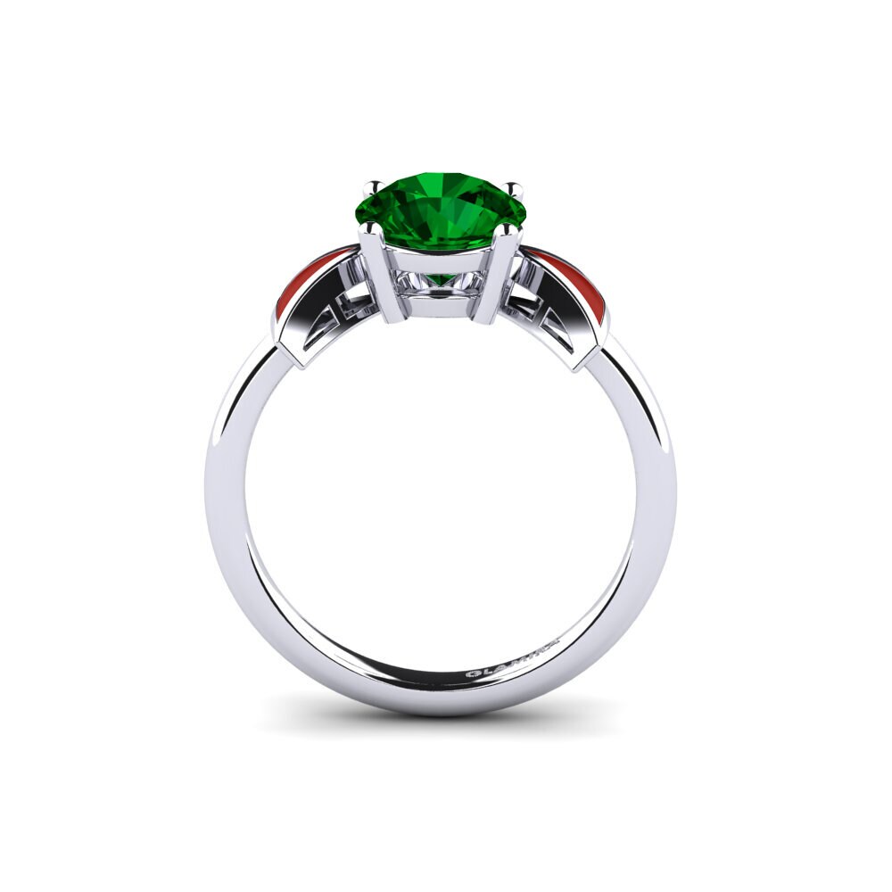Zircone Vert Bague de fiançailles Fratina - Round