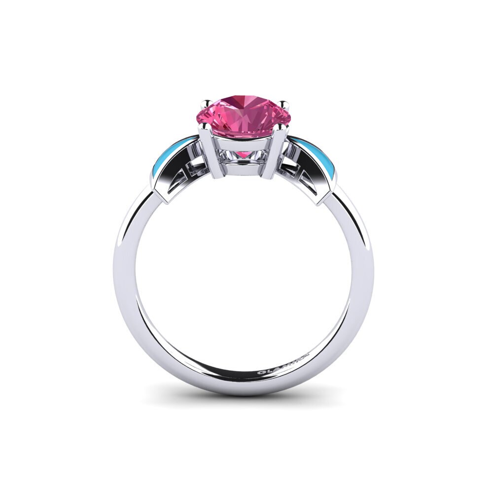 Rosa Turmalin Verlobungsring Fratina - Round