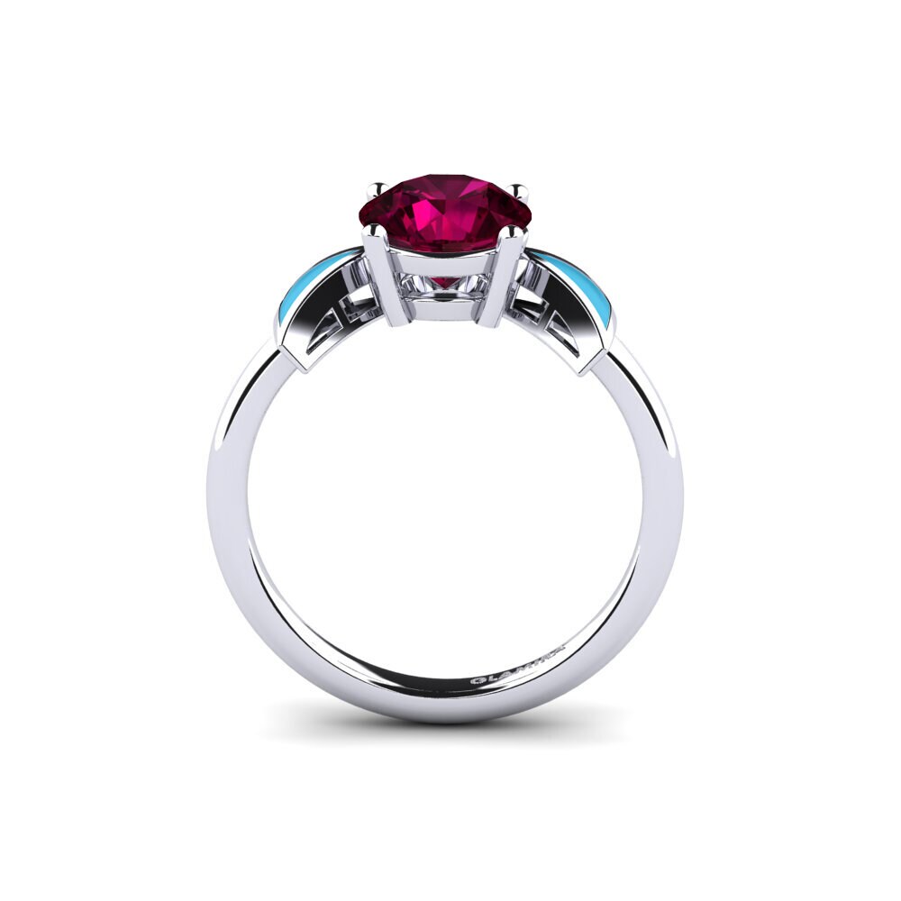 Rhodolit-Granat Verlobungsring Fratina - Round
