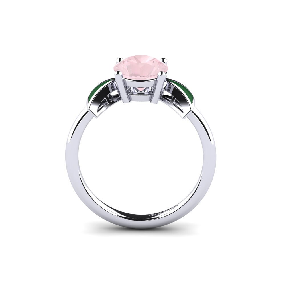 Rosenquarz Verlobungsring Fratina - Round