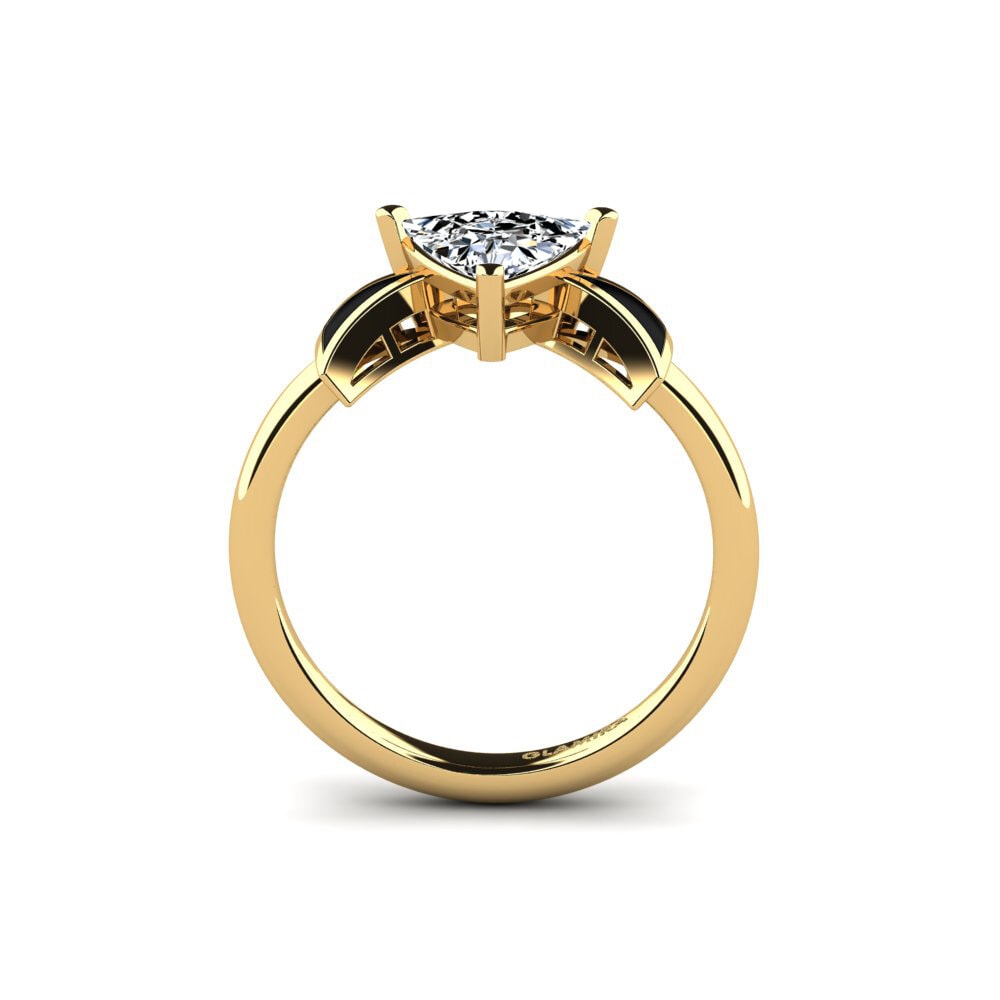Gelbgold 585 Verlobungsring Fratina - Trillion