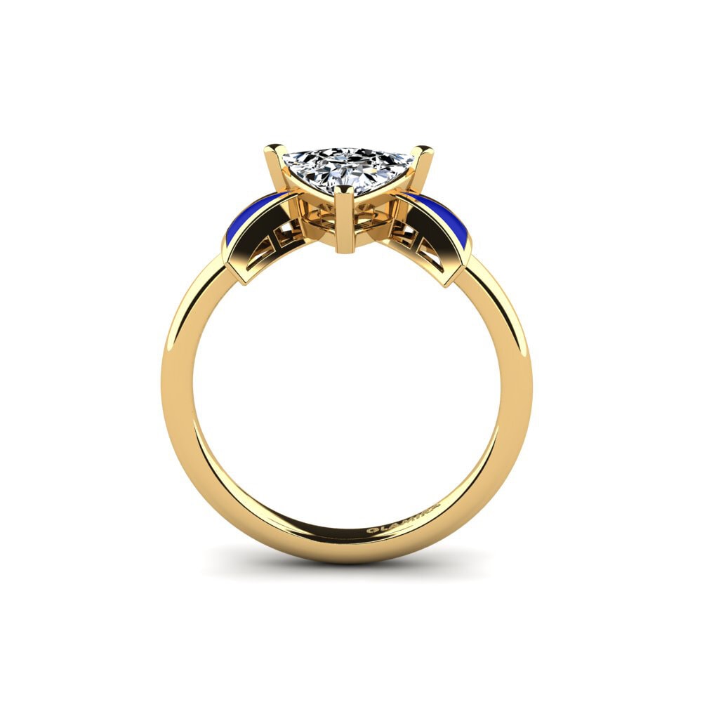 Gelbgold 585 Verlobungsring Fratina - Trillion