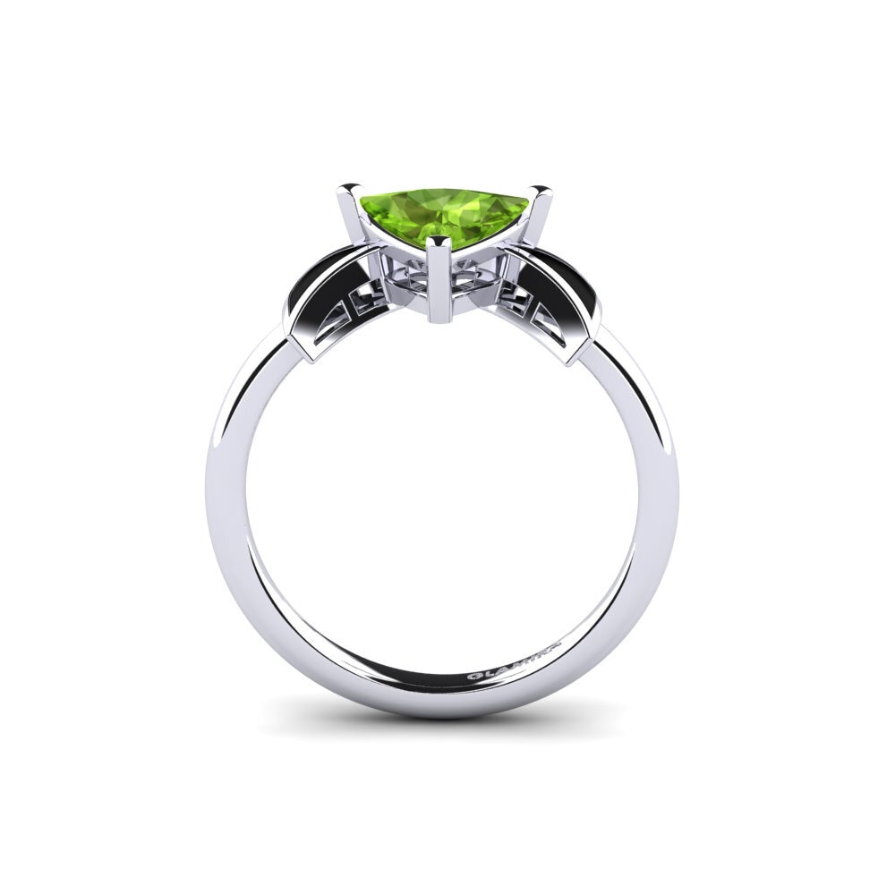 Trillion Peridot Engagement Ring Fratina - Trillion