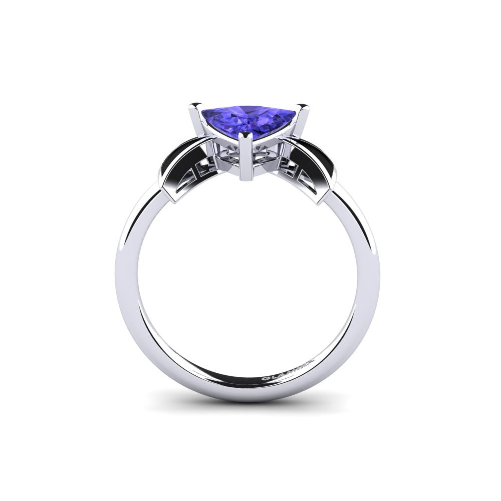 Trillion Tanzanite Engagement Ring Fratina - Trillion