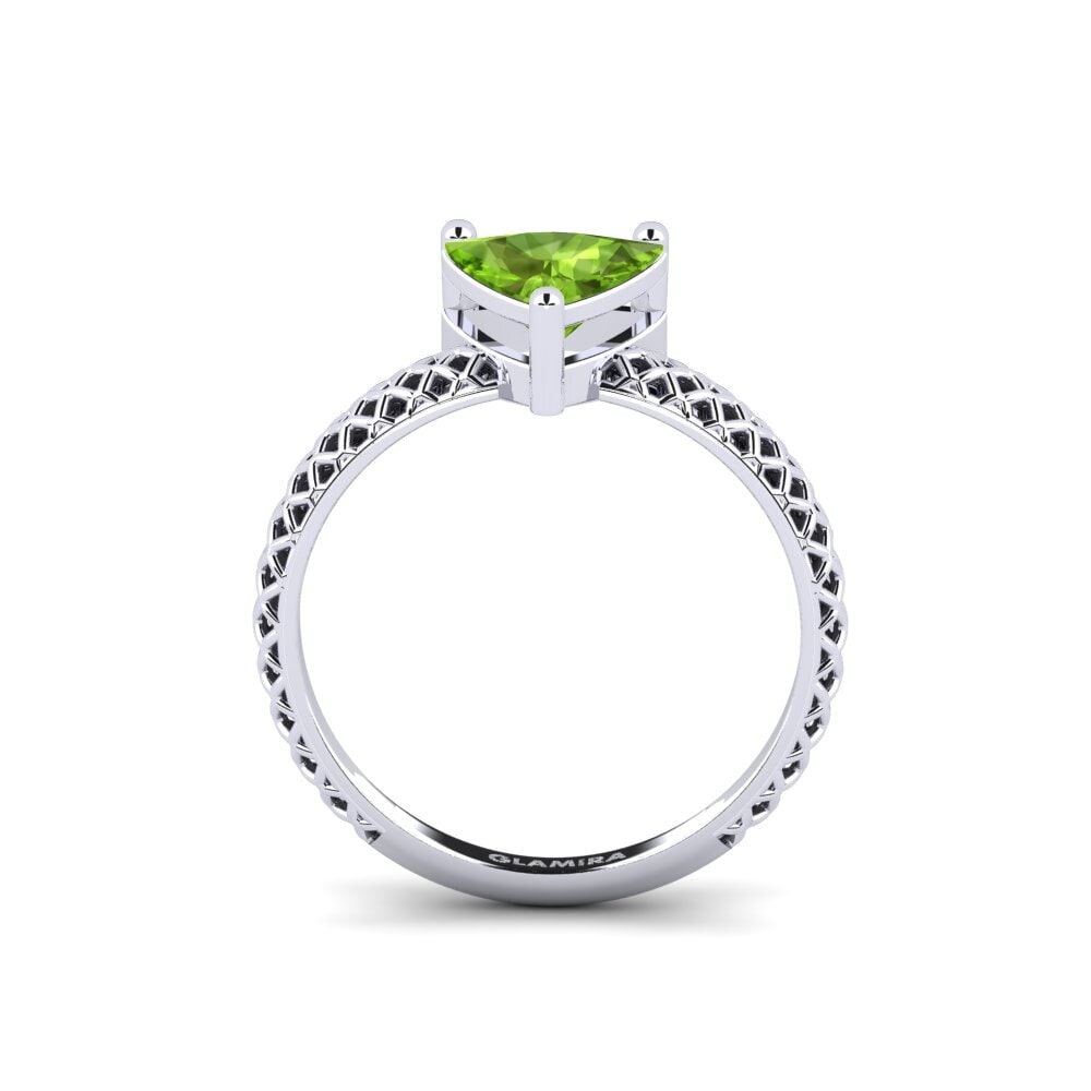 Trillion Peridot Engagement Ring Weliach Trillion