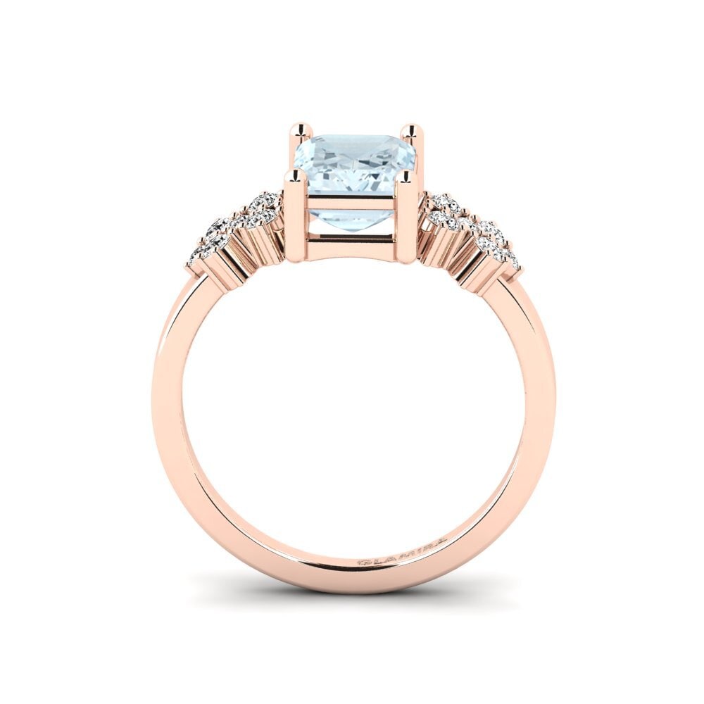Aguamarina Anillo de compromiso List - Emerald