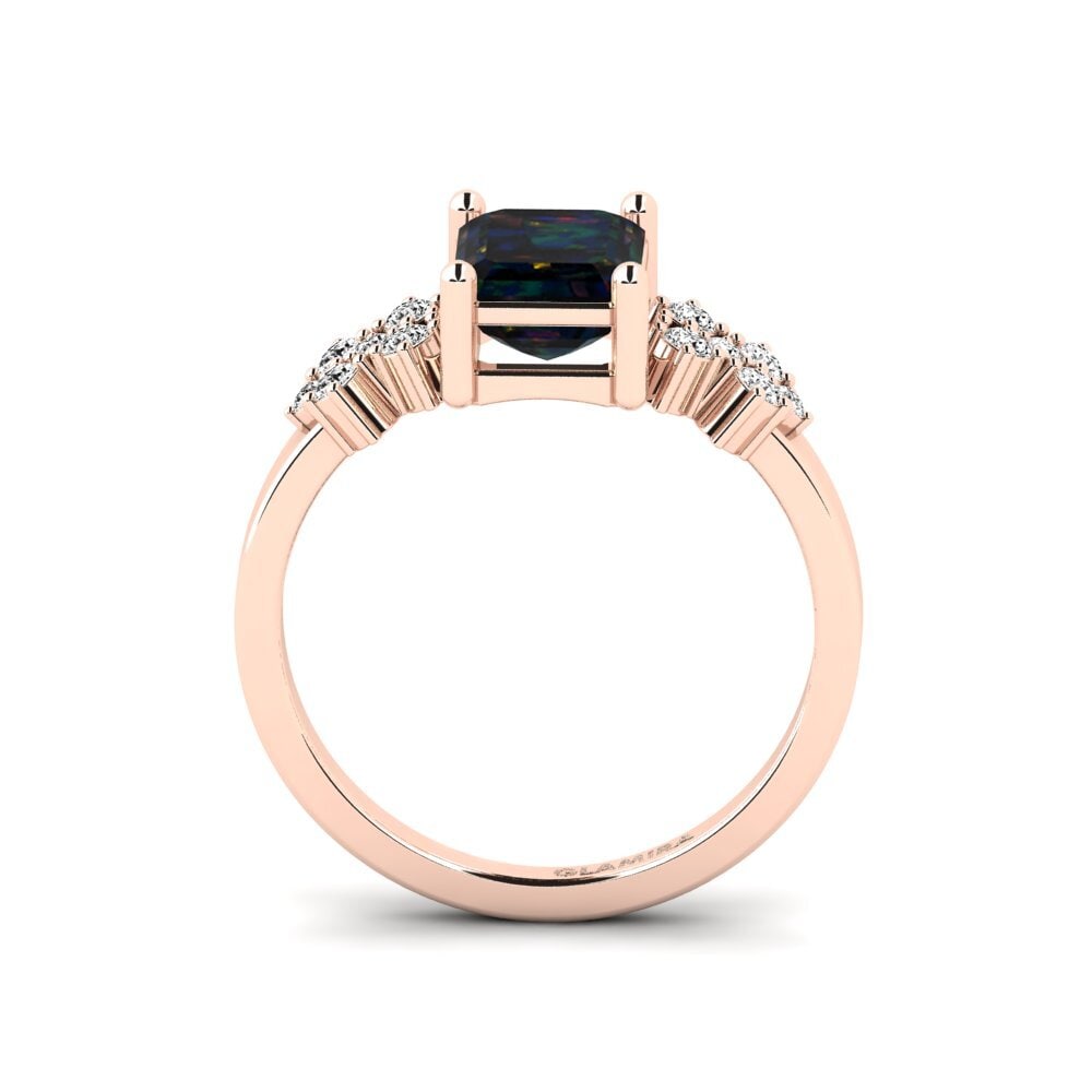Black Opal Engagement Ring List - Emerald