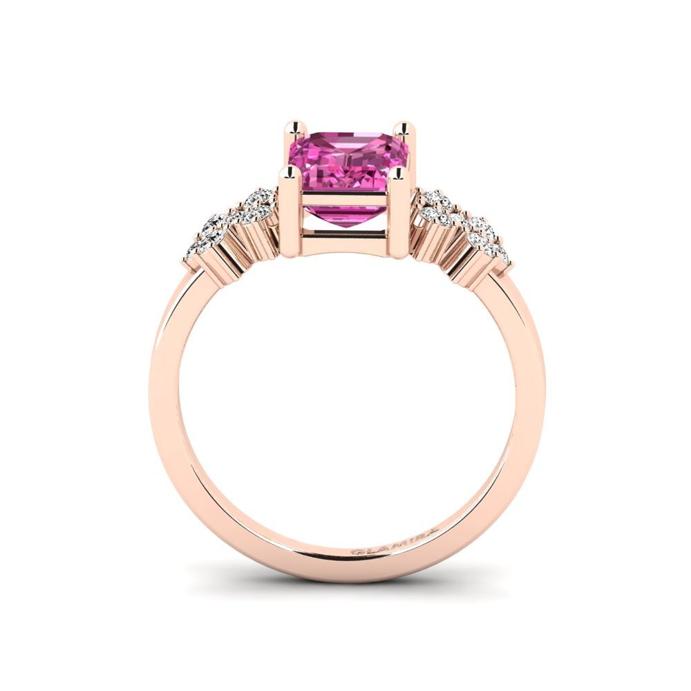 Topacio Rosa Anillo de compromiso List - Emerald