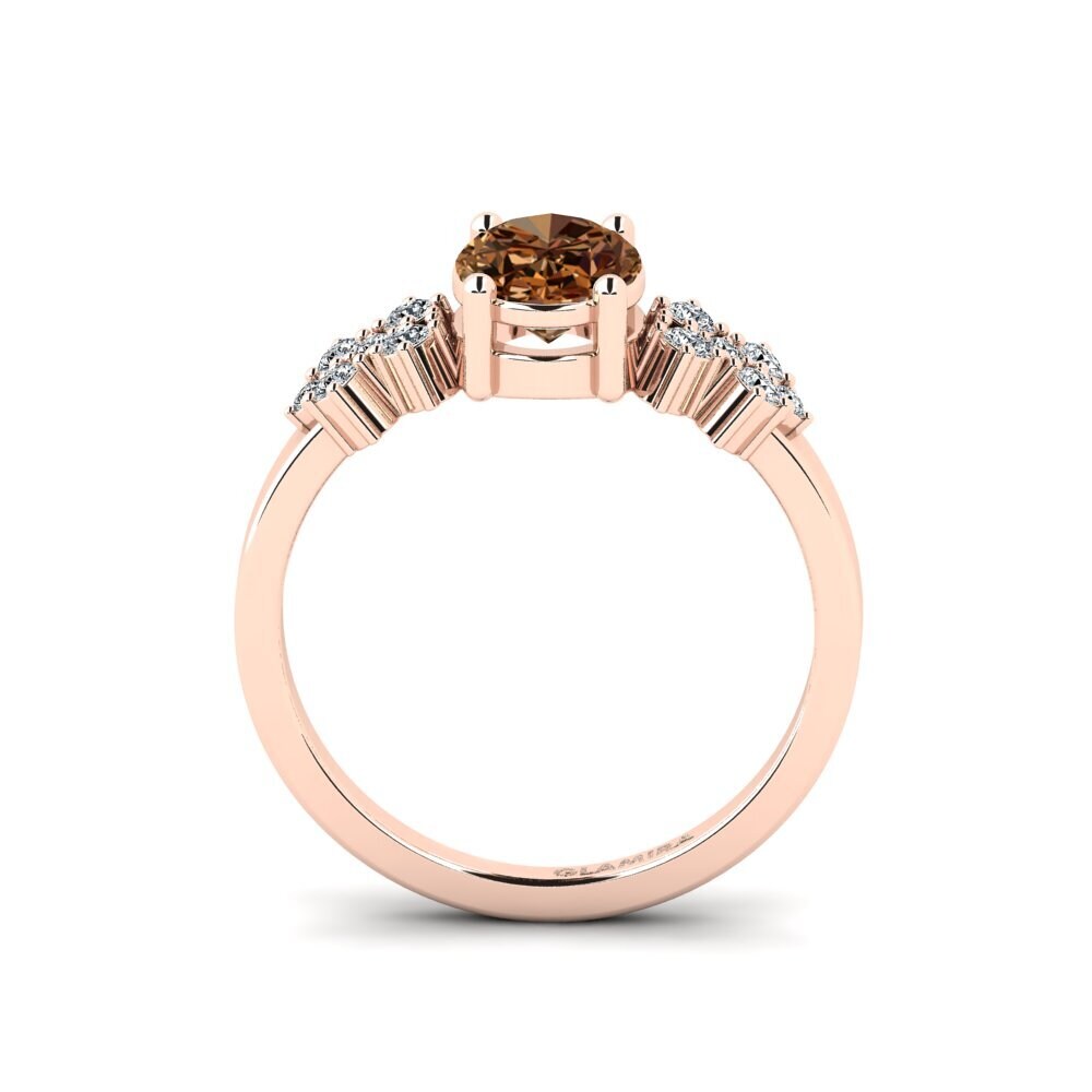 Brown Diamond Engagement Ring List - Oval