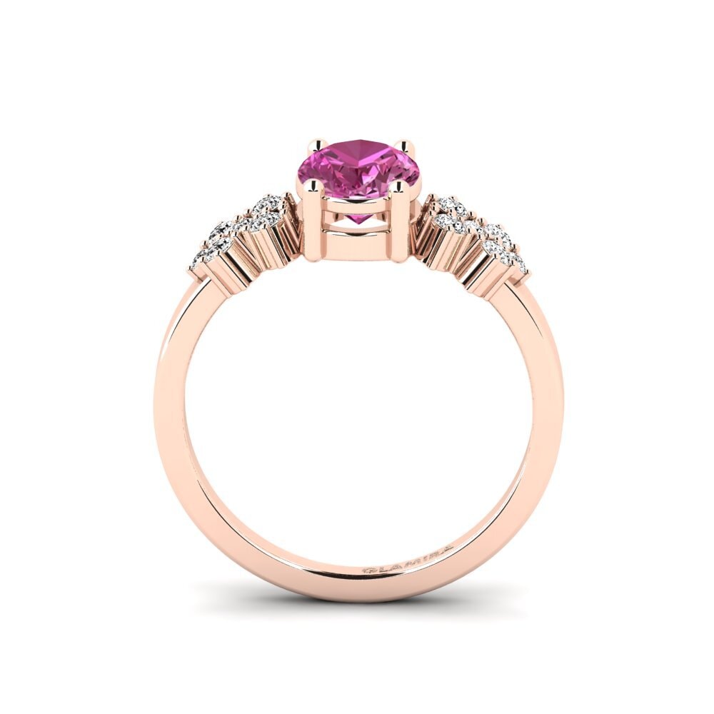 Topacio Rosa Anillo de compromiso List - Oval