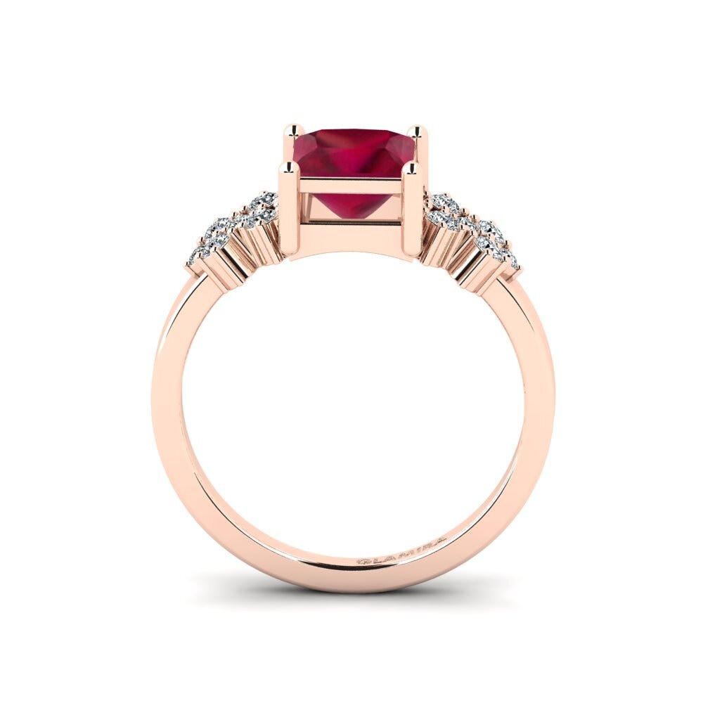 Ruby Engagement Ring List - Princess