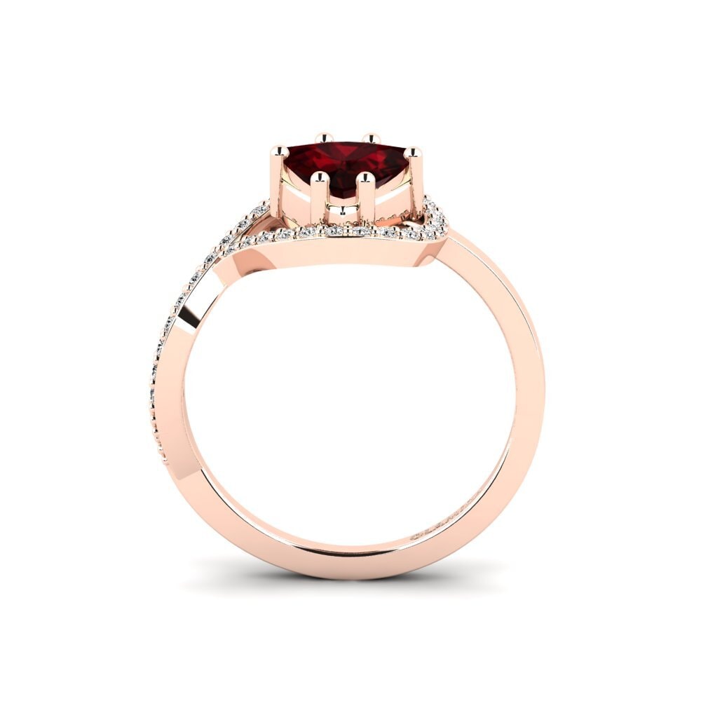 Trillion Garnet Engagement Ring Peytonvf - Trillion