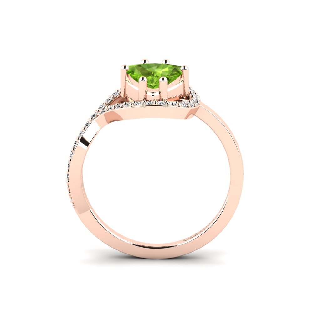 Trillion Peridot Engagement Ring Peytonvf - Trillion