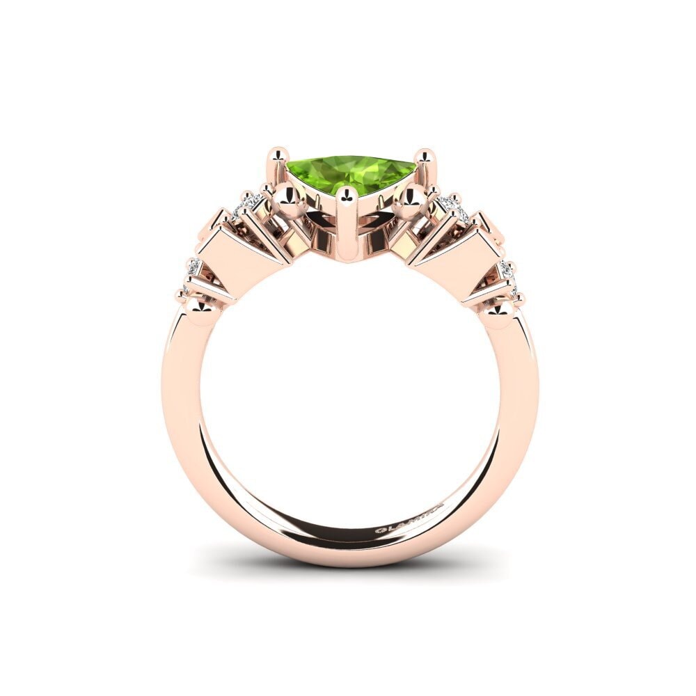Trillion Peridot Engagement Ring Sevipa - Trillion