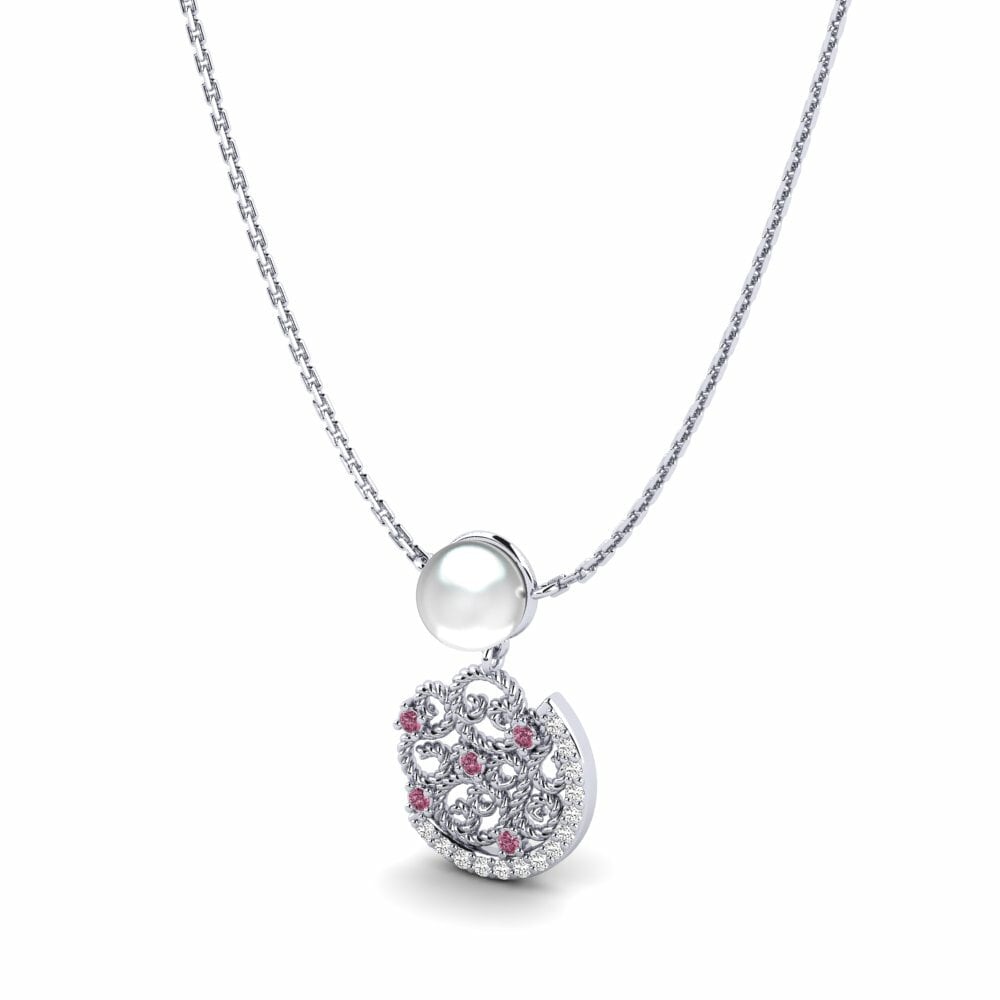 Rhodoliet Granaat Dames Ketting Naucratis