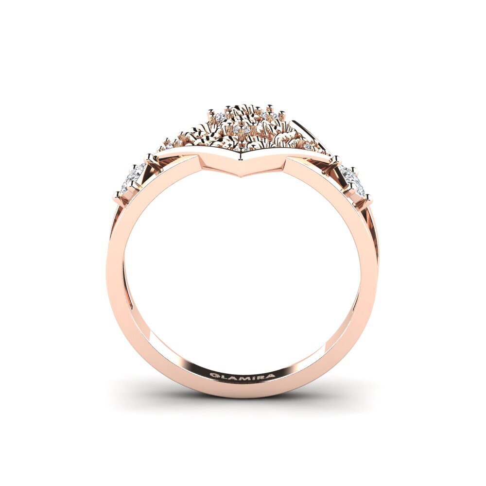 Rotgold 585 Verlobungsring Nauplias