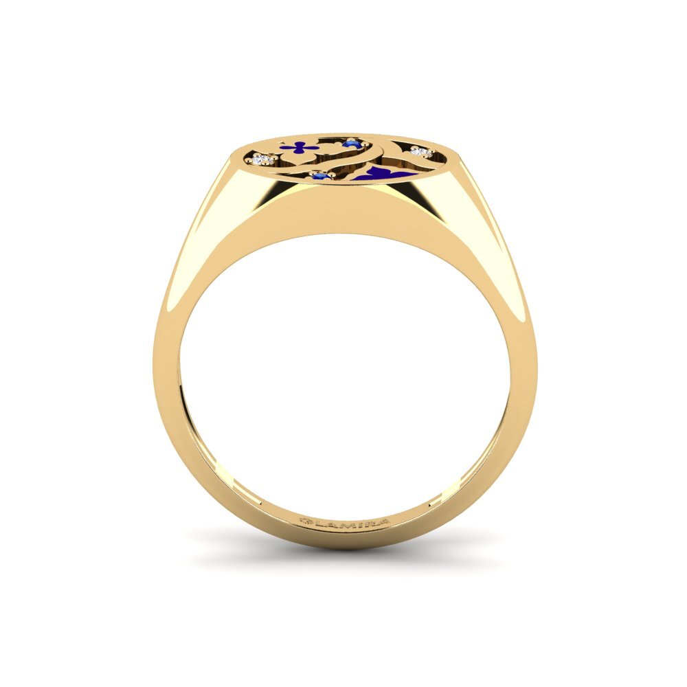 Gelbgold 585 Ring Philosophize