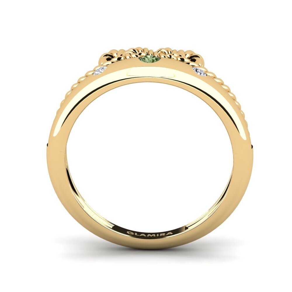 Diamante Verde Anel Sheelin