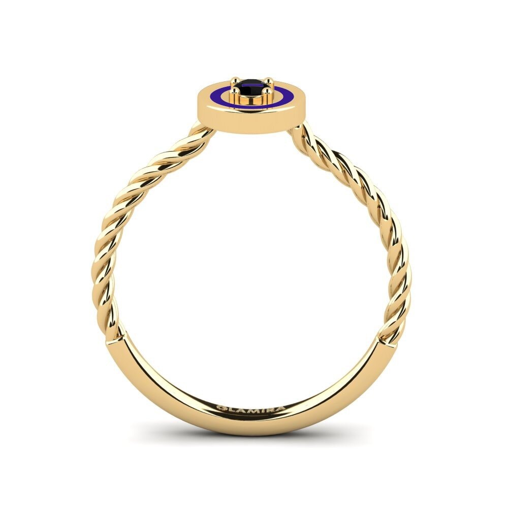 Schwarzer Saphir Ring Tanji