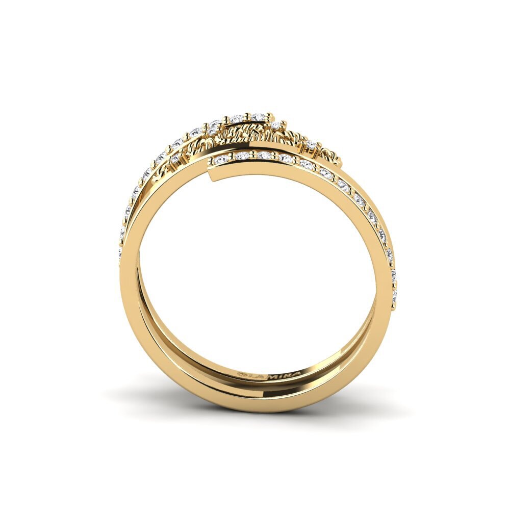 diamante-safira Anel Tyritake