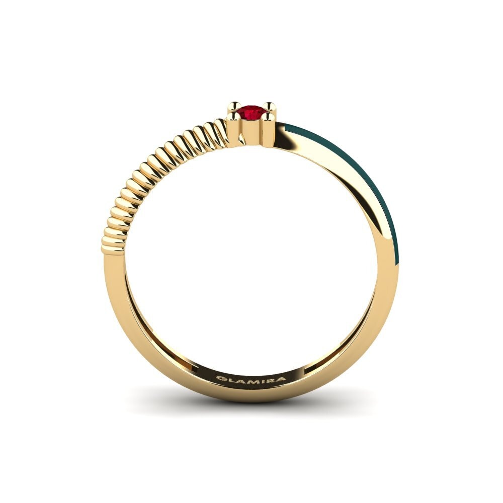 Roter Zirkonia Ring Wandaik