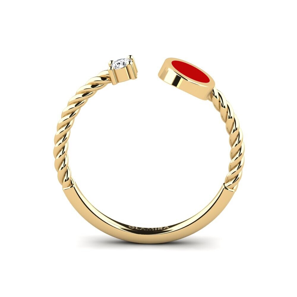 Weißer Saphir Ring Camrose