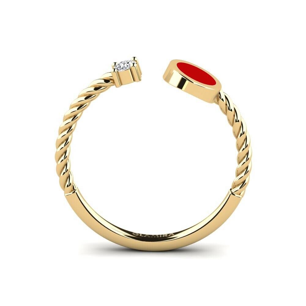 Or Jaune 18k Bague Camrose