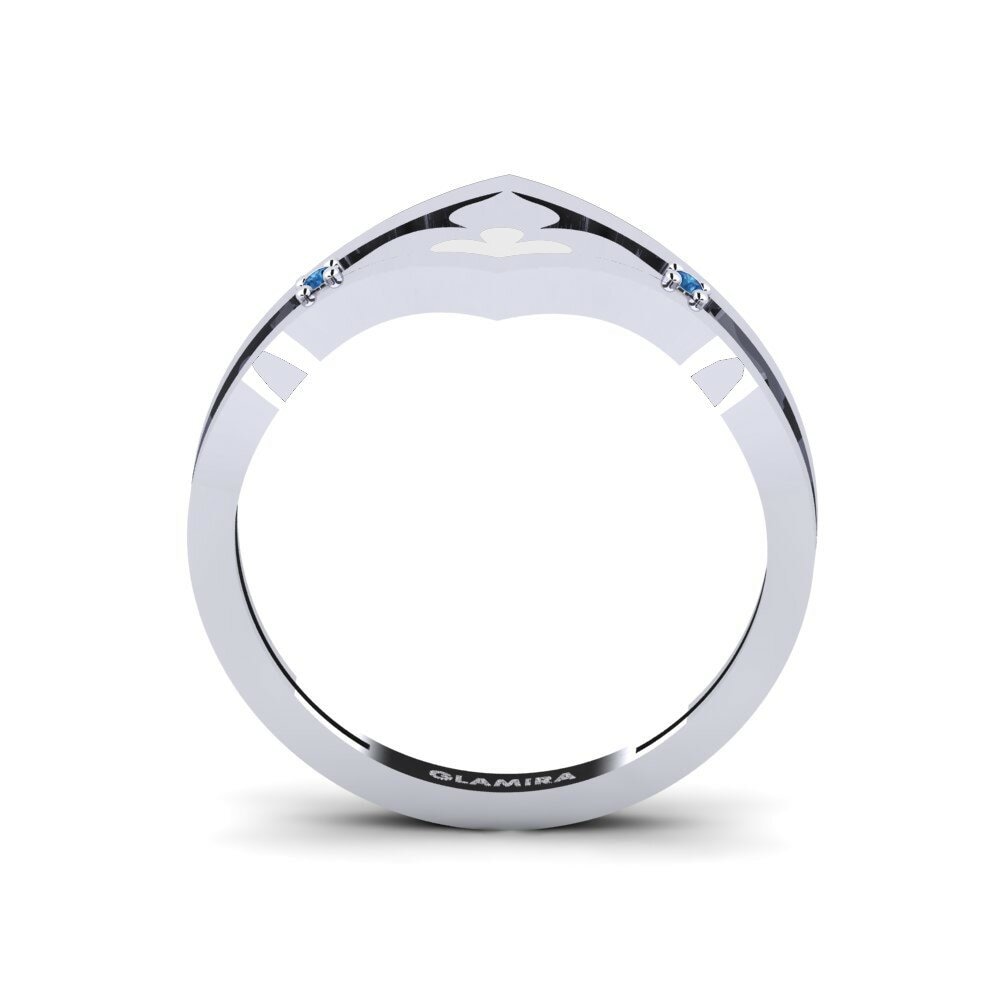 Circonita Azul Oscuro Anillo Convene