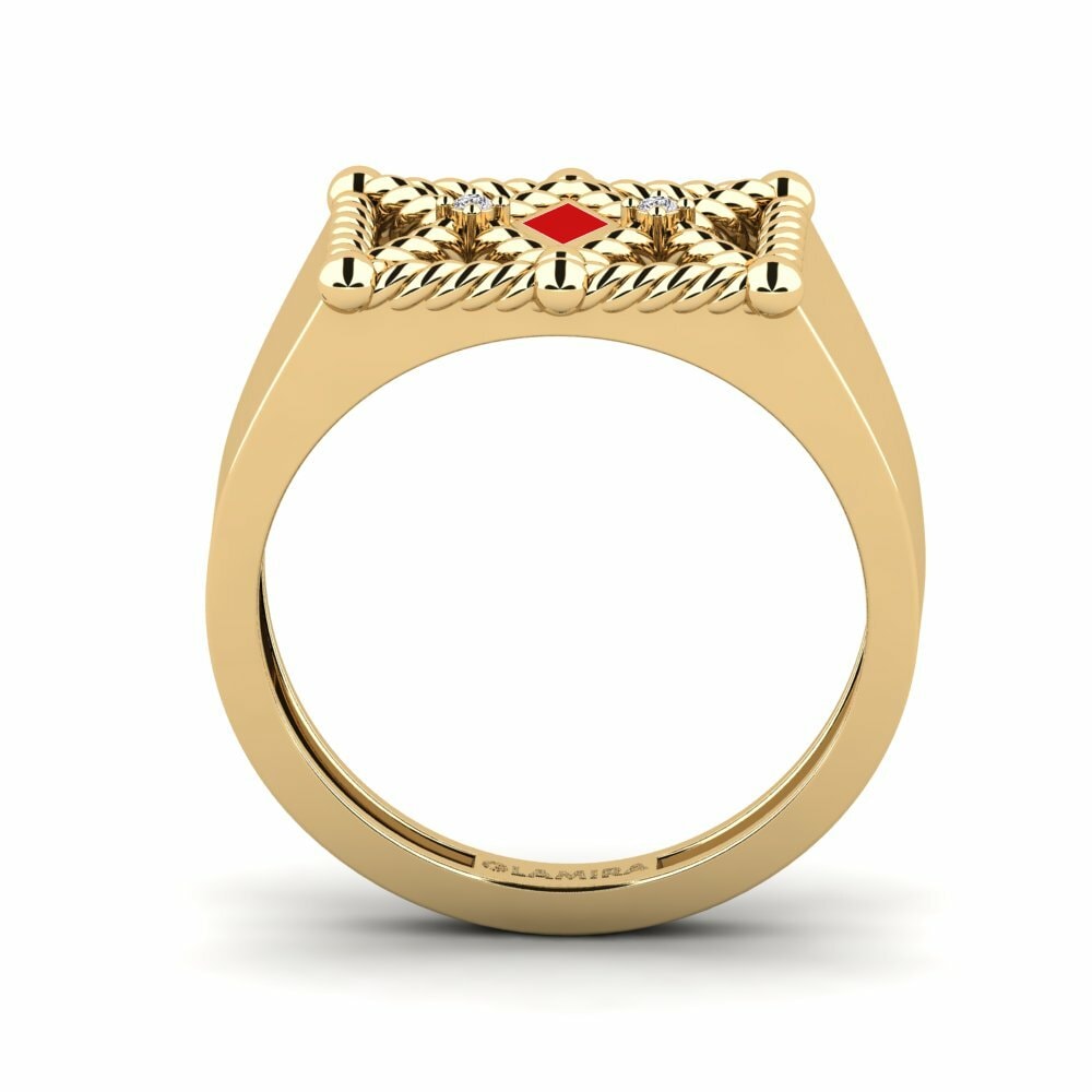 Or Jaune 18k Bague Falmouth